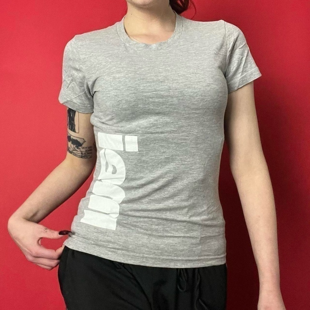 White and grey tee 🩶🤍